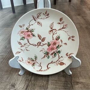 Nasco Japan Springtime Pattern Dinner Plate 10.25 Inch Pink Floral
